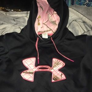Black and camo hoodie